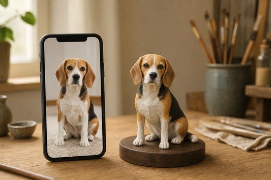 Clear reference photos used to create a custom 3D figurine