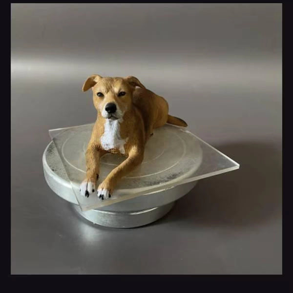 Personalized pet figurine keepsake made from a photo