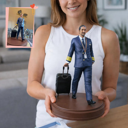 Custom profession figurine for a desk display